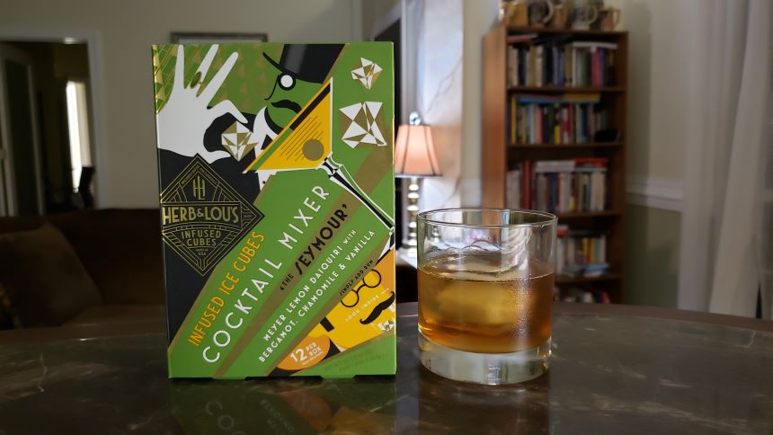 Create Quick Cocktails with Herb & Lou's Infused Cubes